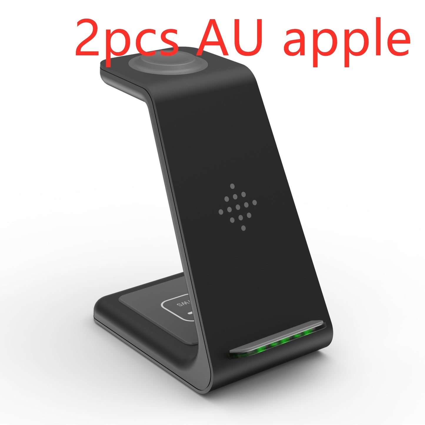 Iztia® 3-in-1 Wireless Charging Station for Apple Devices: Fast Charger for Apple Watch Ultra 9 8 7 6 SE 5 4 3, iPhone 15/Plus/Pro Max/14/13/12/11/X, and AirPods Pro (with Adapter) - iztia