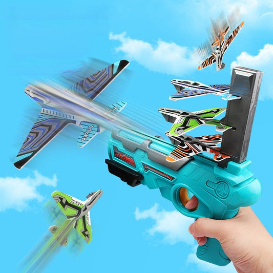 Children's Outdoor Boy Toys Hand Throwing Spin Glider Model Launcher - iztia