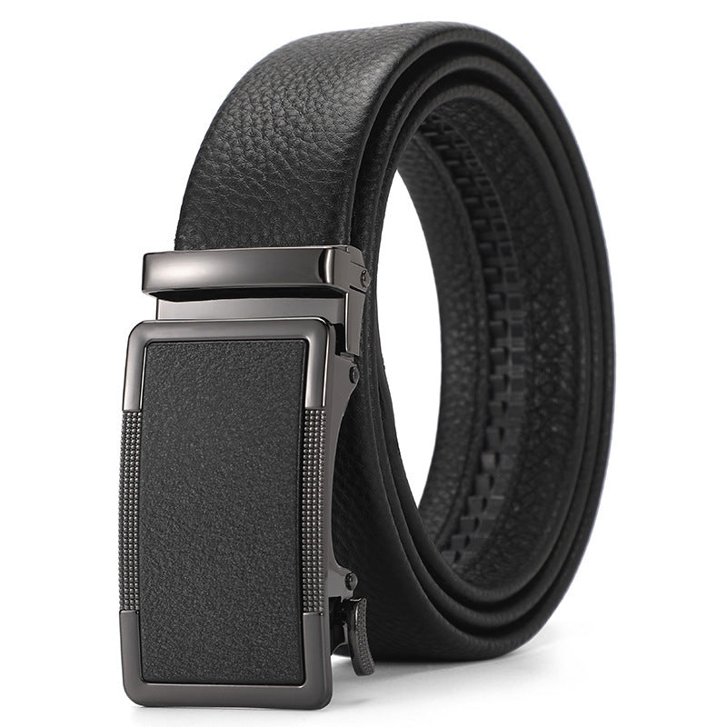 Genuine Leather Automatic Pure Leather Belt Boys - iztia