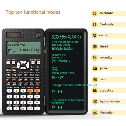 2 In 1 Foldable Scientific Calculators Handwriting Tablet Learning Function Calculator  Foldable Desk Scientific Calculators - iztia