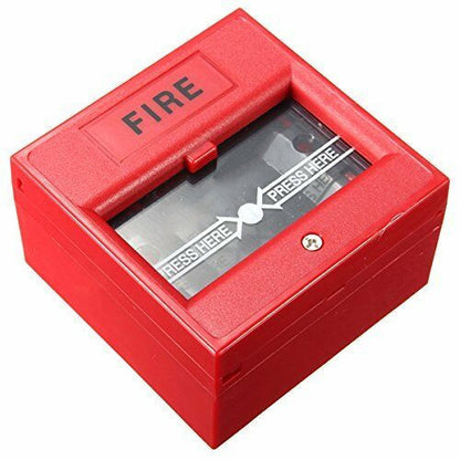 Wired Security Button Hand Breaking Glass Emergency Fire Alarm - iztia