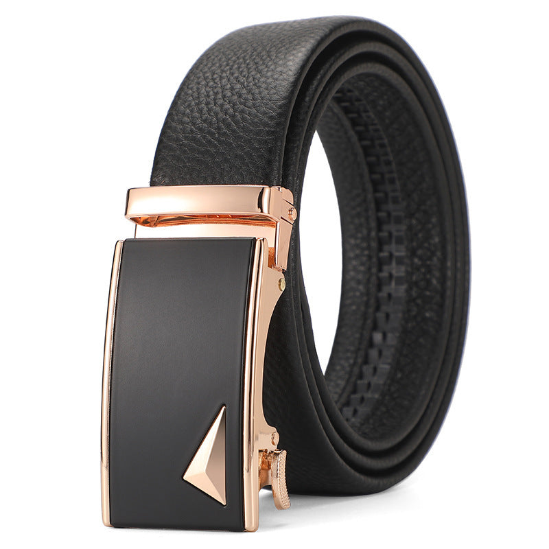 Genuine Leather Automatic Pure Leather Belt Boys - iztia