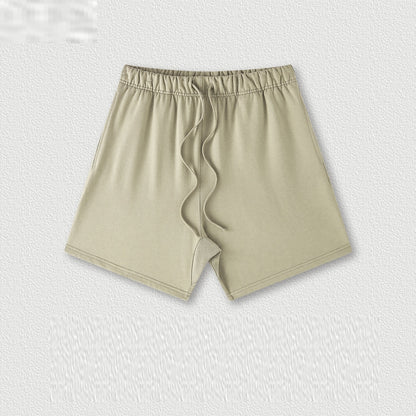 Medium and Large Kids' Cotton Shorts in Basic Earth Tones Style - iztia