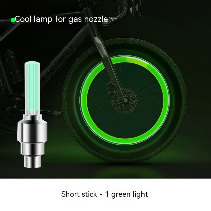 Neon Lights Tyre Wheel Valve Cap Light LED Car Tire Valve Caps Air Cover Tire Rim Valve Wheel Stem Cap Bike Light - iztia