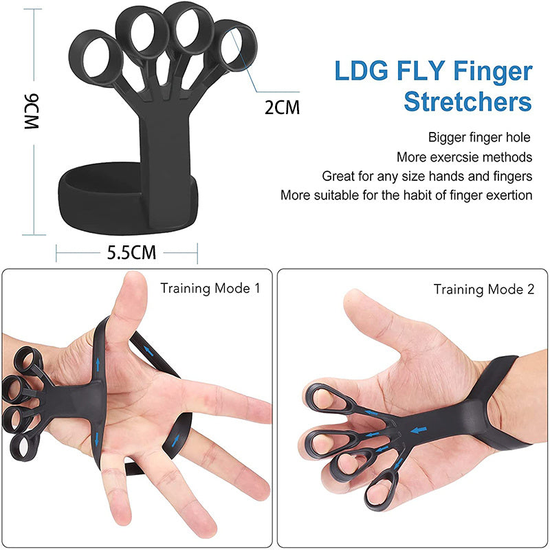 Silicone Grip Device Finger Exercise Stretcher Arthritis Hand Grip Trainer Strengthen Rehabilitation Training To Relieve Pain - iztia