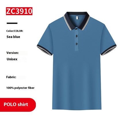 Business Polo Shirt Lapel Short Sleeve Corporate Cultural Clothing - iztia