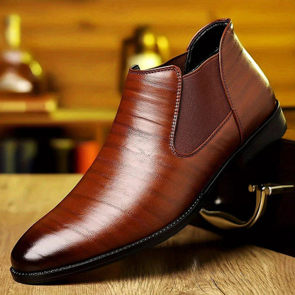 Men's Business Leisure Plus Size Leather Shoes - iztia