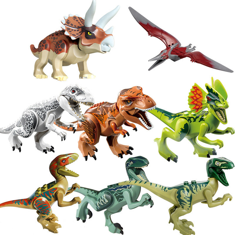 Building Blocks Mini Dinosaur Bricks Figures Kids Toys For Children - iztia