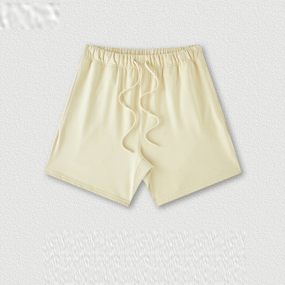 Medium and Large Kids' Cotton Shorts in Basic Earth Tones Style - iztia