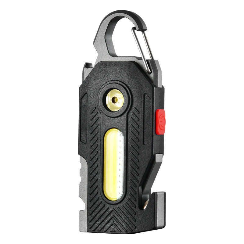 Multifunctional Charging Emergency Light Convenient Keychain Work Light COB High Brightness Maintenance Light Outdoor Camping LED Light - iztia