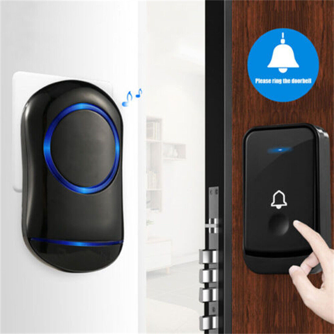 Wireless Door Bells Waterproof Long Range Plug In Home Cordless Doorbell - iztia