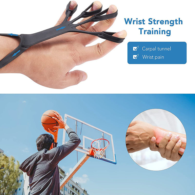 Silicone Grip Device Finger Exercise Stretcher Arthritis Hand Grip Trainer Strengthen Rehabilitation Training To Relieve Pain - iztia