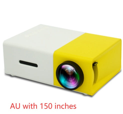 Portable Projector 3D Hd Led Home Theater Cinema HDMI-compatible Usb Audio Projector Yg300 Mini Projector - iztia