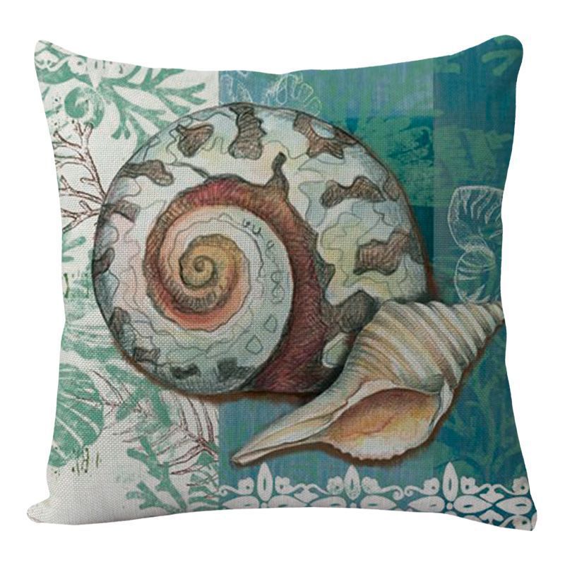 Cushion Covers Sea Turtle Printed Throw Pillow Cases For Home Decor Sofa Chair Seat - iztia