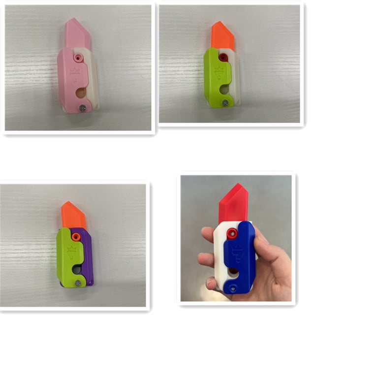 Copy of 3D Printing Gravity Cub Jumping Small Radish Knife Mini Model Student Prize Pendant Decompression Toy For Children Gift - iztia