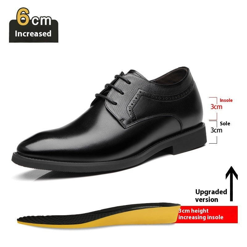 Business Formal Wear Leather Shoes Men's Pointed Casual Shoes - iztia