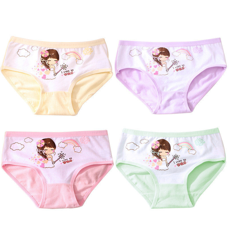 Children's Underwear Girls Pure Cotton Boxer - iztia