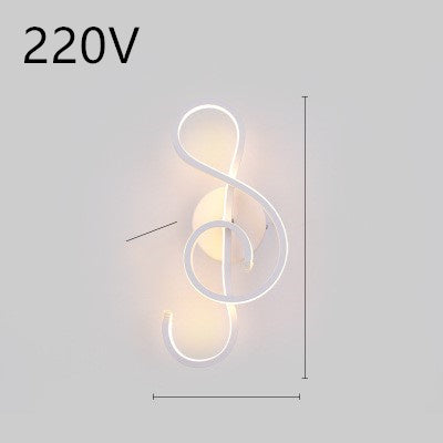 led wall lamp nordic minimalist bedroom bedside lamp - iztia