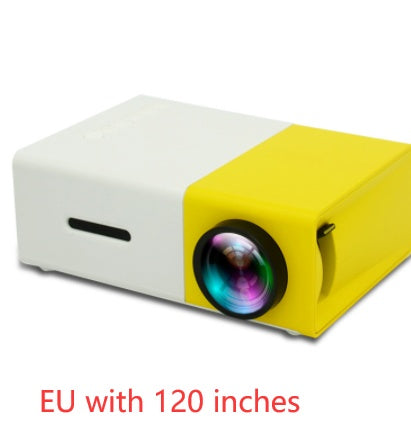 Portable Projector 3D Hd Led Home Theater Cinema HDMI-compatible Usb Audio Projector Yg300 Mini Projector - iztia