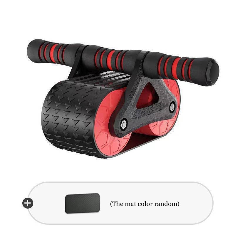 Double Wheel Abdominal Exerciser Women Men Automatic Rebound Ab Wheel Roller Waist Trainer Gym Sports Home Exercise Devices - iztia