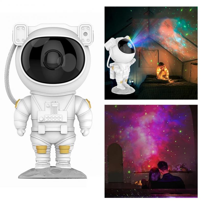 Creative Astronaut Galaxy Starry Sky Projector Nightlight USB Atmospher Bedroom Table Lamp - iztia