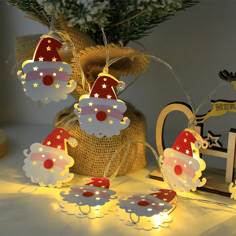 Christmas LED Light String Santa Claus Elk Snowman Xmas Ornament String Light Christmas Decorations New Year Navidad Gift - iztia