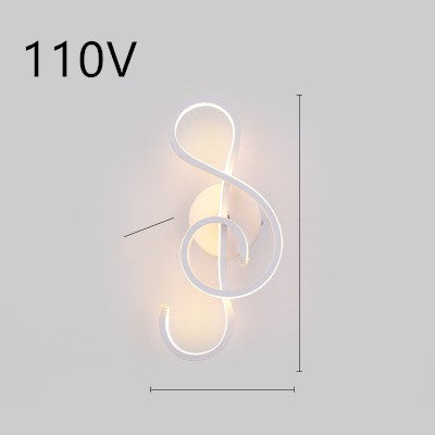 led wall lamp nordic minimalist bedroom bedside lamp - iztia