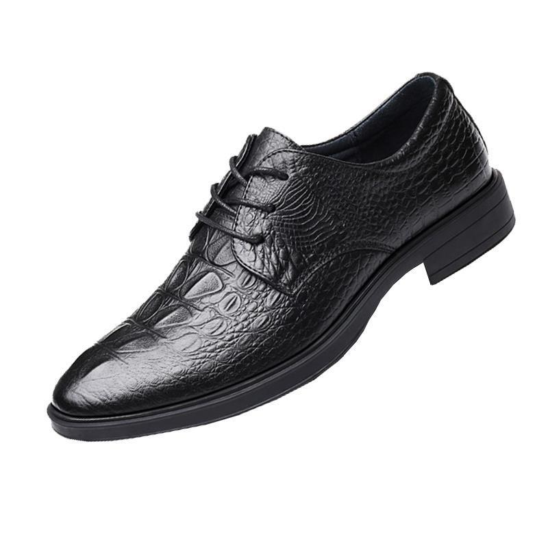 Heightened Breathable Business Formal Casual Leather Shoes - iztia