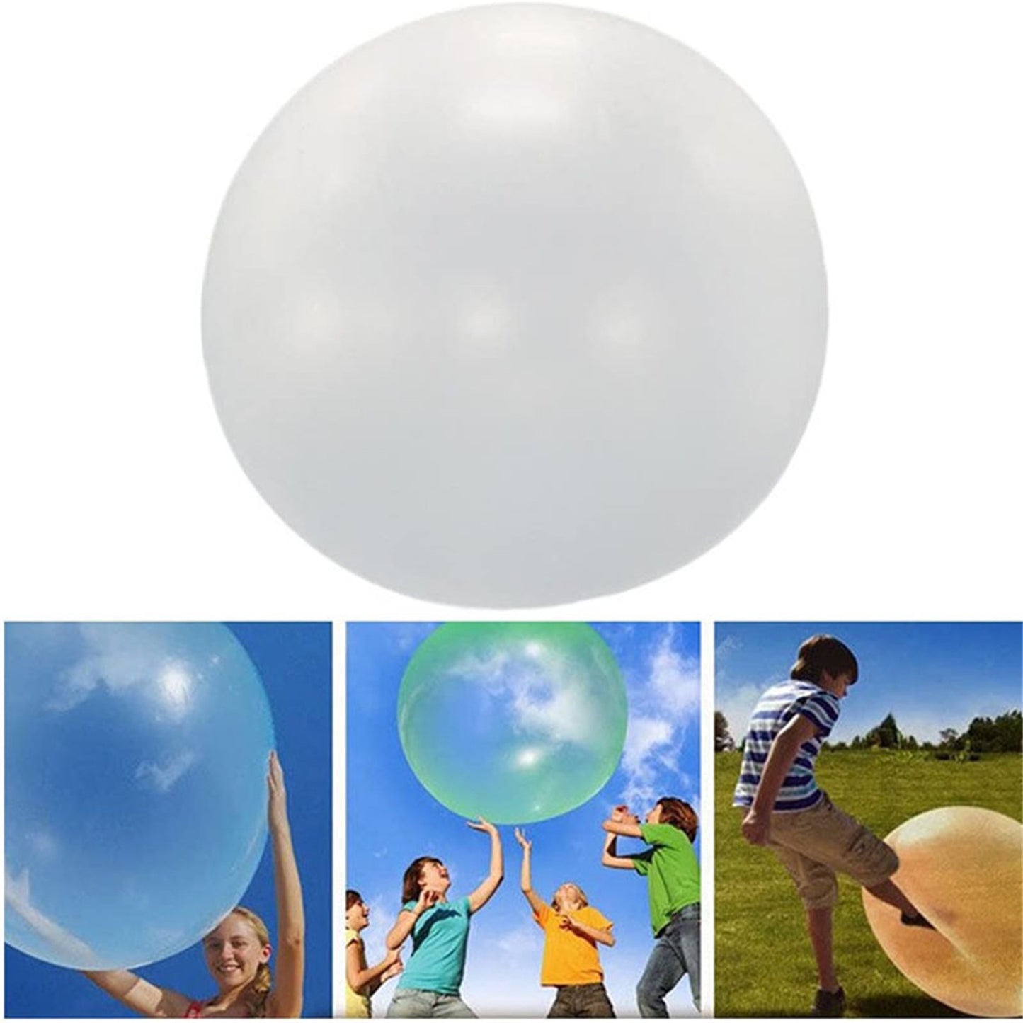 Big Inflatable Ball Children's Toy Elastic Ball Water Ball Bubble Ball Inflatable Ball - iztia