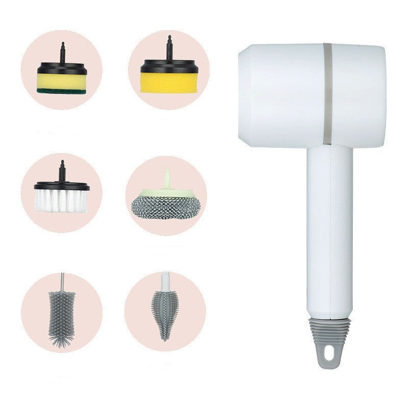 Electric Cleaning Brush Dishwashing Brush Automatic Wireless USB Rechargeable Professional Kitchen Bathtub Tile Cleaning Brushes - iztia