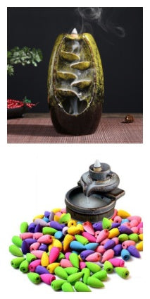 Multi-layers Ceramic Back flow Incense Burner - iztia