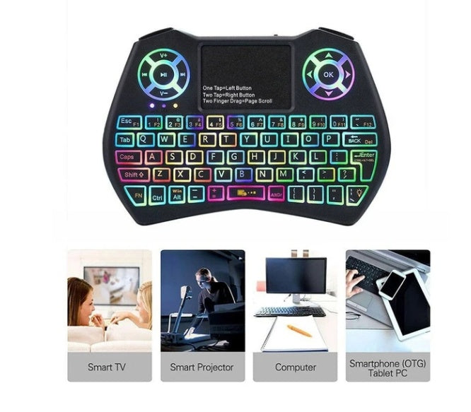 Mini Wireless Keyboard Flying Mouse Keyboard Supports Multi-language Keyboard - iztia