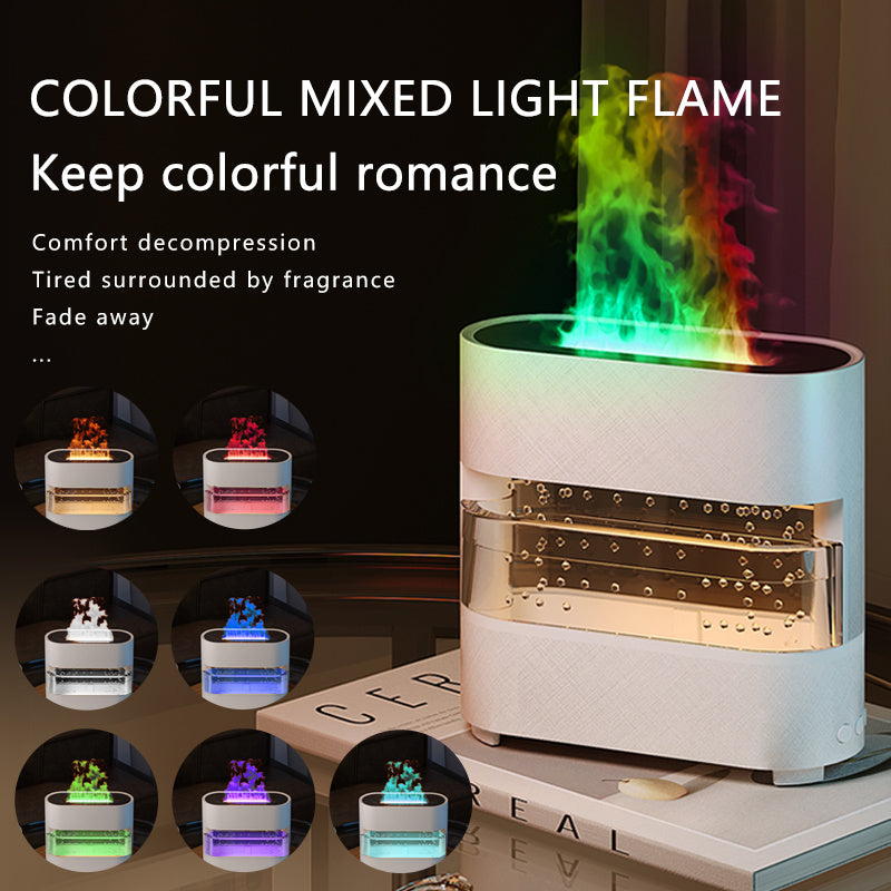 2024 New Products Rain Cloud Fire Humidifier Water Drip Novedades 2024 Rain Water Diffuser Fire Flame Humidifier Aroma Diffuser - iztia