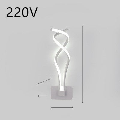 led wall lamp nordic minimalist bedroom bedside lamp - iztia