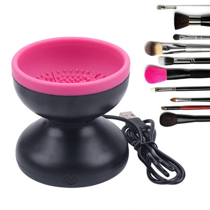 Electric Makeup Brush Cleaner Machine Portable Automatic USB Cosmetic Brush Cleaner Tools For All Size Beauty Makeup Brushes Set - iztia