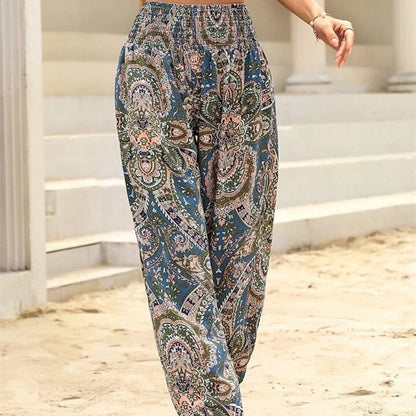 Autumn And Winter New Comfort Casual Printing Ankle Banded Pants - iztia