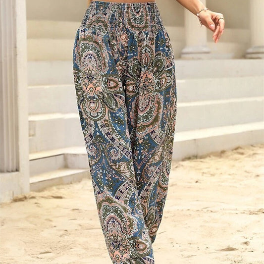 Autumn And Winter New Comfort Casual Printing Ankle Banded Pants - iztia