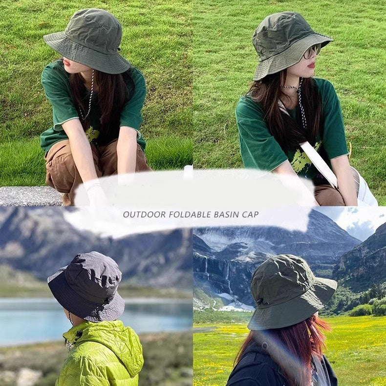 Foldable Fisherman Hat Summer Quick-drying Waterproof Outdoor Cycling Fishing Sunhat Women Men - iztia