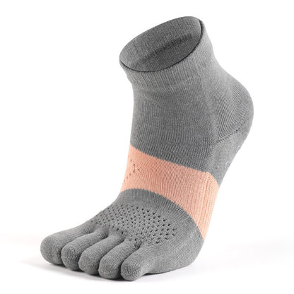 Breathable Marathon Running Antibacterial Yoga Five Finger Anti Slip Sports Socks - iztia