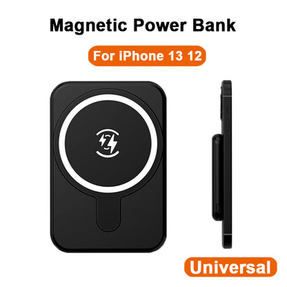 Mini Magnetic Power Bank 5000mAh Wireless - iztia