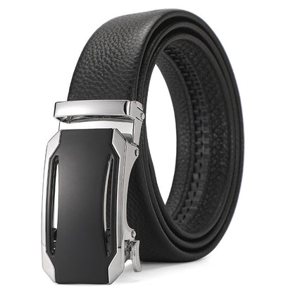 Genuine Leather Automatic Pure Leather Belt Boys - iztia