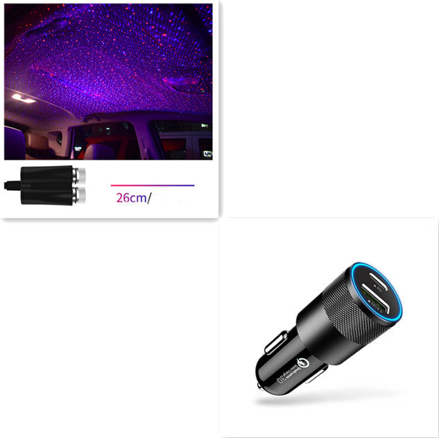 Star Light Projector Party Lights USB LED Light Interior Lighting LED Interior Car Lights Starry Sky Galaxy Night Lights - iztia