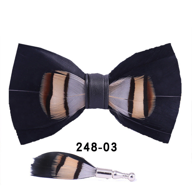 Feather Bow Tie Bow Tie - iztia