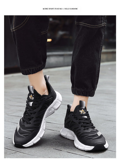 New Couple Fashion Mesh Breathable Trendy Casual Popcorn Soft Sole Sneakers - iztia