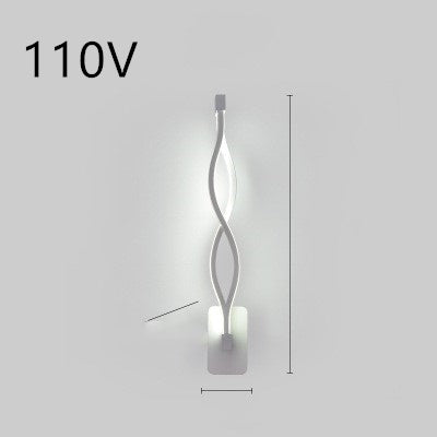 led wall lamp nordic minimalist bedroom bedside lamp - iztia