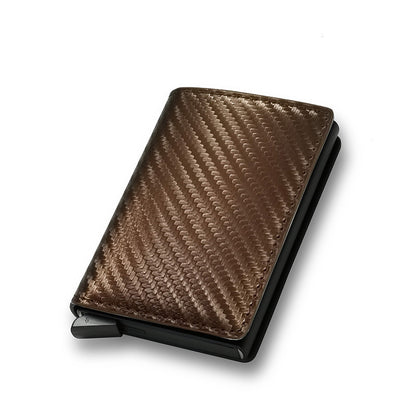 RFID Carbon Fiber Men's Wallet Aluminum Alloy - iztia