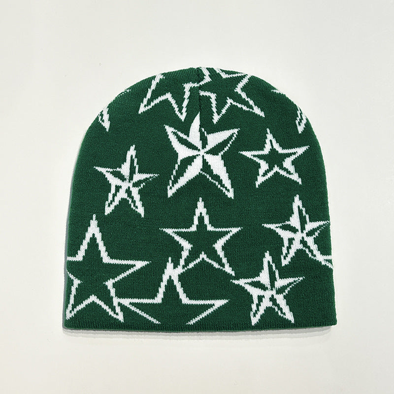 Men's Retro Star Niche Wool Hat - iztia