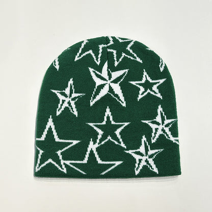 Men's Retro Star Niche Wool Hat - iztia