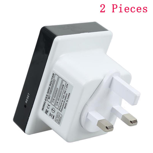 300M Wifi Repeater Wireless Network Signal Amplifier Dual Network Port Wireless Repeater - iztia