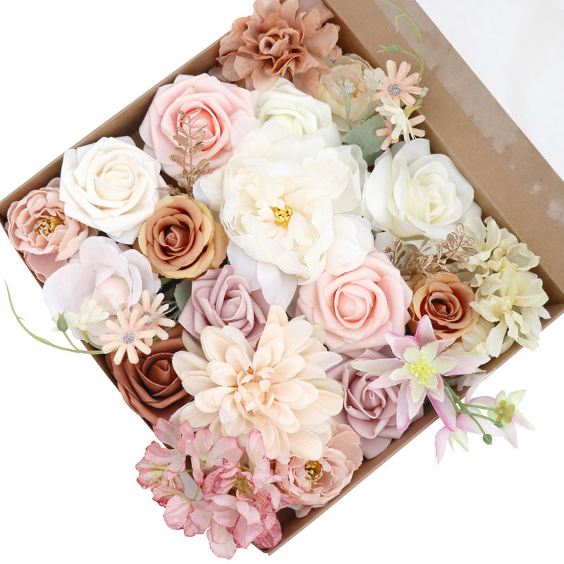 Flower Box Wedding Birthday Party Gift Wedding Bridesmaid Bridal Bouquet - iztia